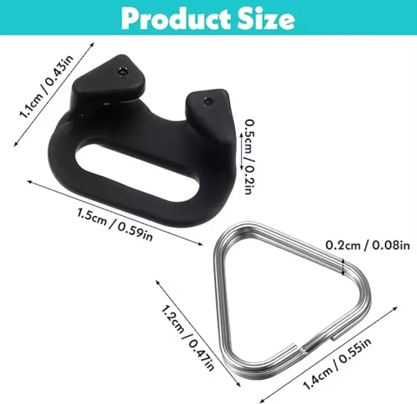 2/10/20Pcs Lug Ring Camera Strap Triangle Split Ring Hook Lanyard Straps Holder Rings for Nikon Sony D-SLR Camera Accessories