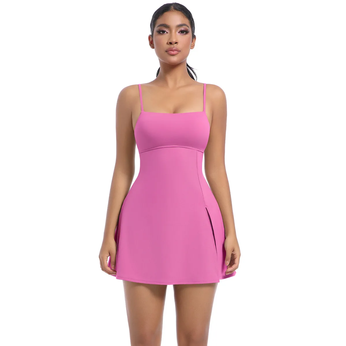 XL Pad ارتداءها النساء مكافحة السراويل اليوغا مجموعة رياضة الجري قطعة واحدة بذلة تنورة التنس تجريب رياضية الرقص اللياقة البدنية ارتداءها