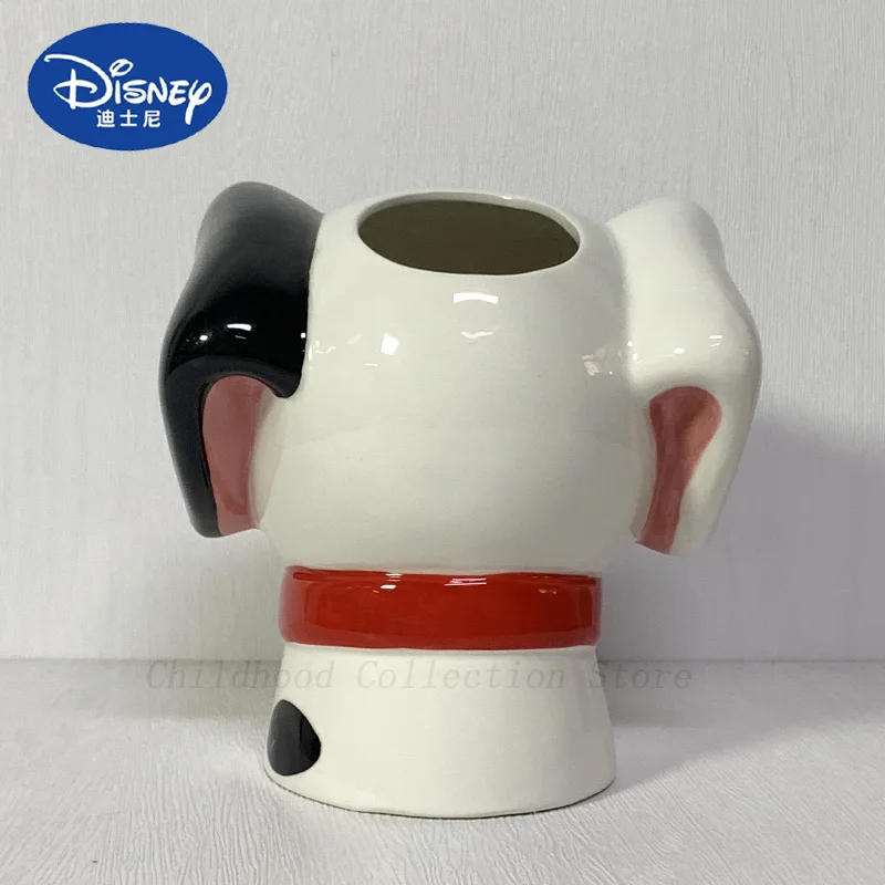 Disney 101 Dalmatians Dog Action Figure Model Toys Ceramic Vase Cartoon Kawaii Dalmatians 3d Head Pen Container Gifts For Kids