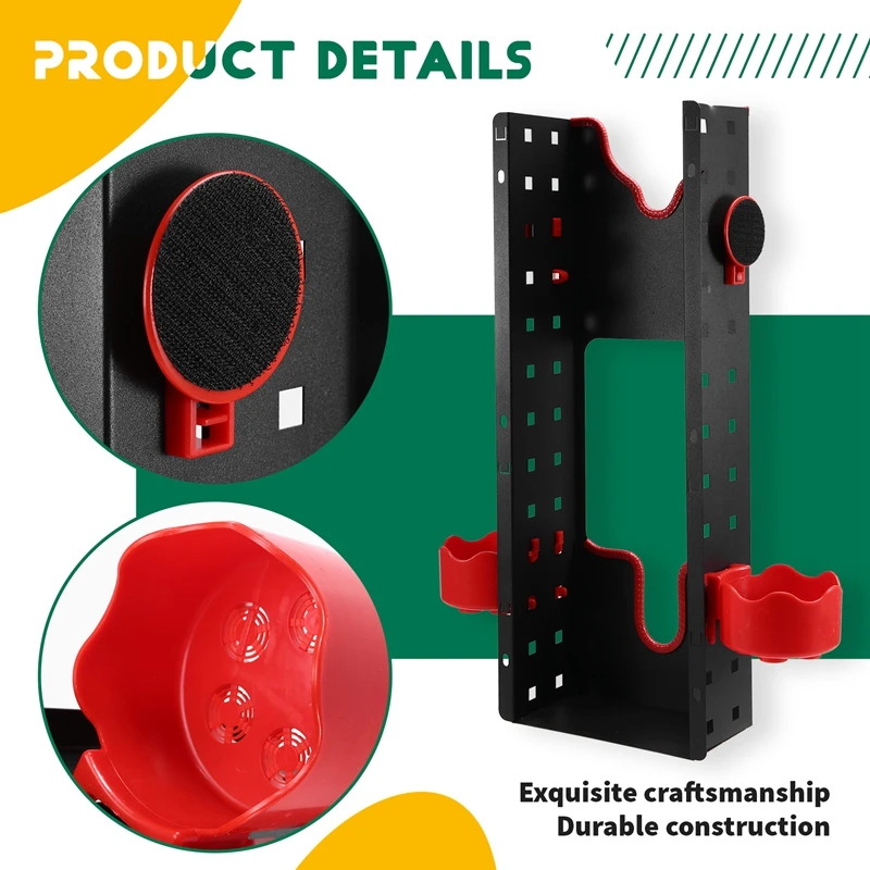 Soporte de herramientas para pulidor de amortiguador de coche de montaje en pared, estante para máquina pulidora, estante de almacenamiento para pulidor, colgador para pulidor