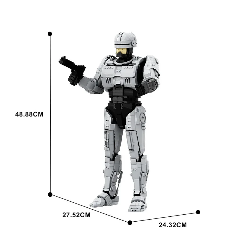 MOC Sci-Fi Robot Bouwstenen Model Figuur DIY Montage Brick Mecha Speelgoed Display Collectible Gift voor volwassenen Kinderen Set