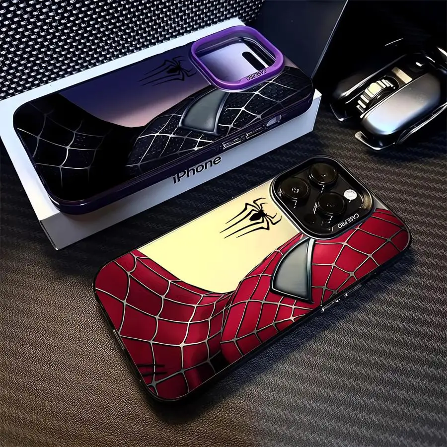 Marvel Sipider Man Phone Case for iPhone 12 Pro 16 15 Plus XR 13 XS Max 14 Pro X 11 Pro Max 11 Pro TPU Back Soft Cover