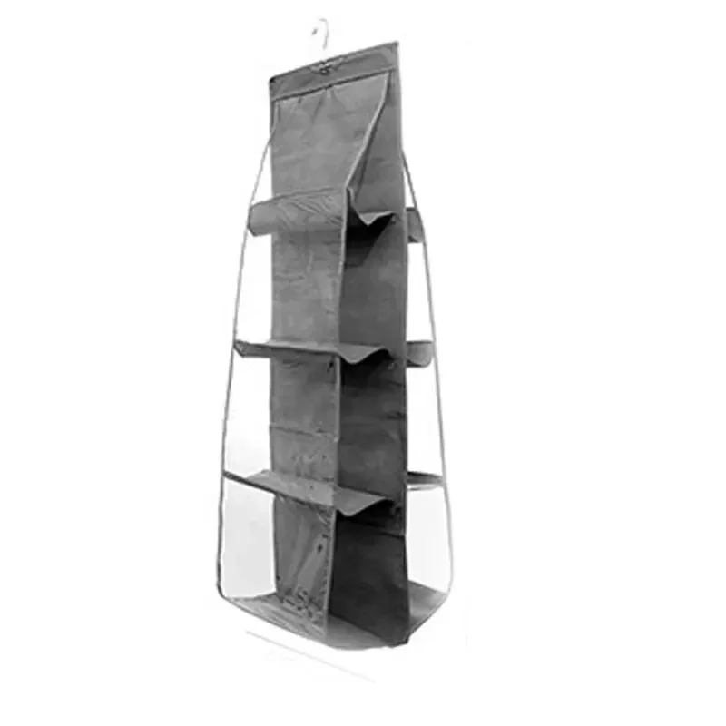 

Handbag Hanging Storage Bag Storage Hanging Bag Non-Woven Multi-Layer Wardrobe Storage Dustproof Double-Sided Storage Bag