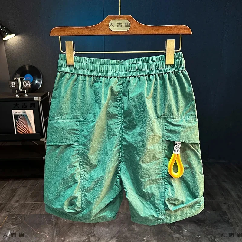 

Summer men's cropped pants with loose pockets, comfortable and versatile shorts, sports, outdoor climbing, fashionable shorts