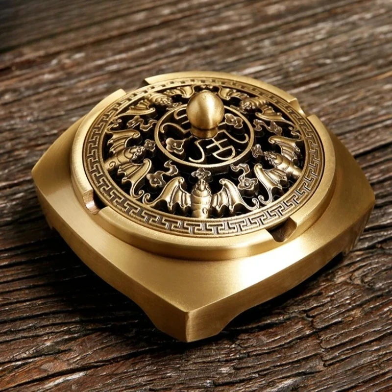 Bronze Colored Incense Burner Home Sandalwood Incense Burner Ashtray Fragrant Ornament Home Incense Burner Decoration