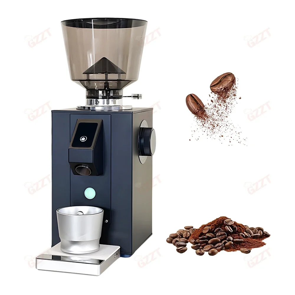 Powder Weight Control Scale Commercial Electric Espresso Coffee Grinder 64MM Stainless Steel Burr Automatic  Bean Mill