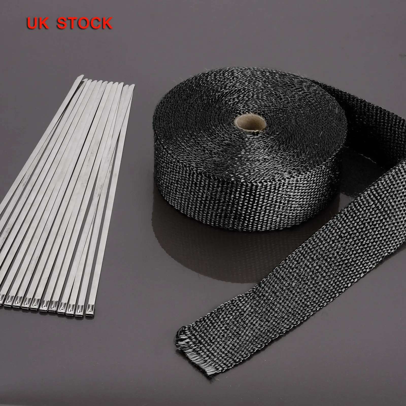 

10pcs Thermal Insulation Cloth Set Exhaust Wrap Heat Tape for Motorcycles Cars Universal Fit Protect Engine Reduce Heat Improve
