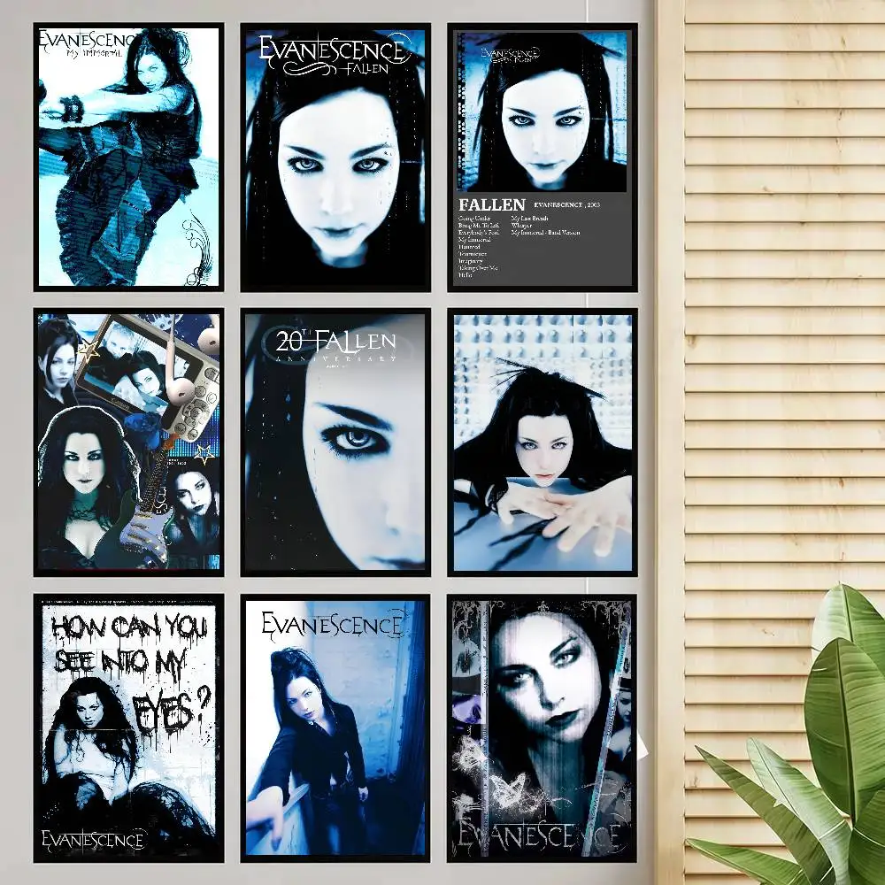 E-Evanescence Band Poster Self-adhesive Art Room Entrance Restaurant Wall Decor Art Painting