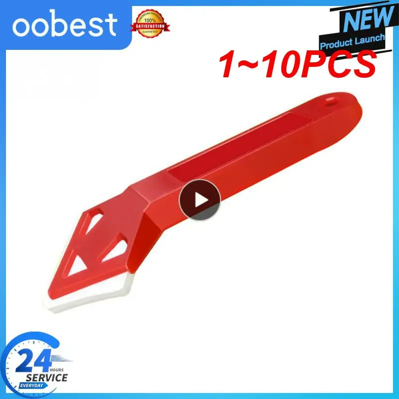 Vidro Glue Angle Scraper, Calafetagem Ferramenta Silicone, Pá Binder, Borracha Pá, Gereedschap Removedor, Angle Seam, 1-10Pcs, In1