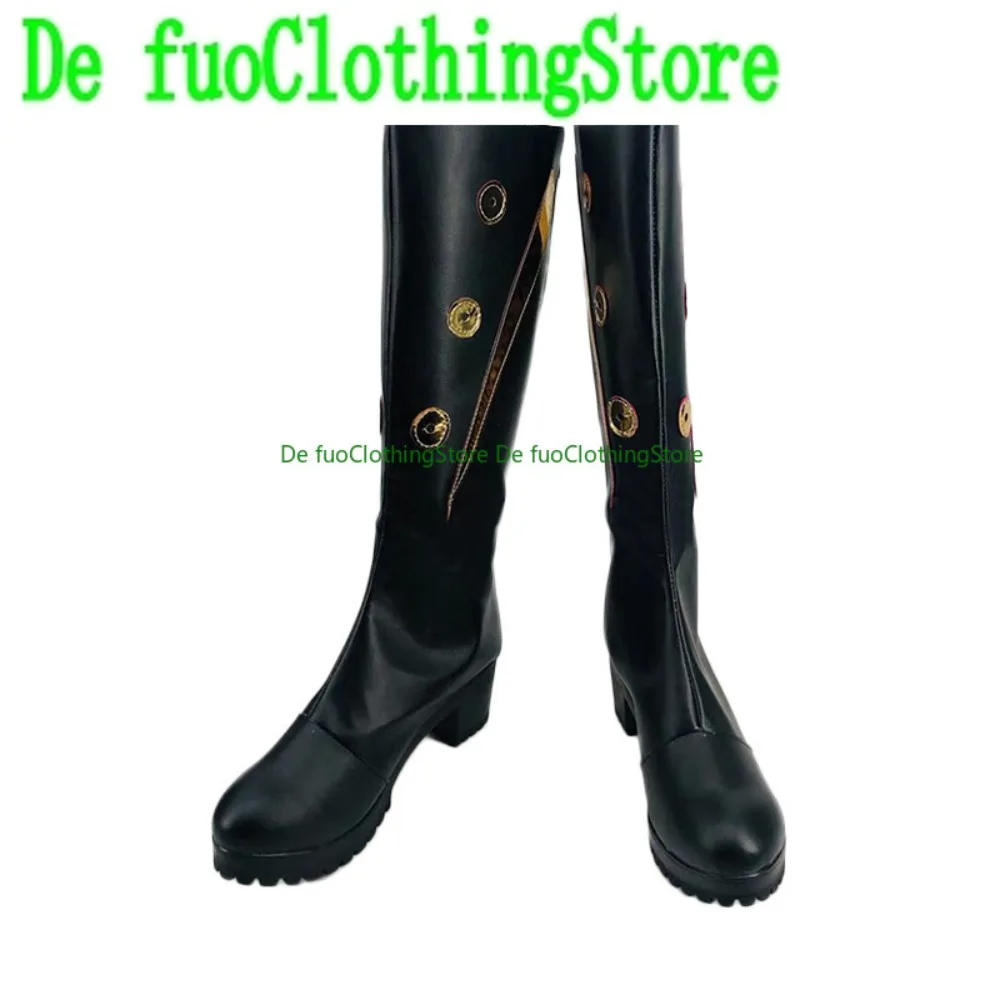 Defuo Arknights Playwright 코스프레 신발 애니메이션 퍼포먼스 부츠 애니메이션 게임 롤 플레잉 신발 및 부츠 할로윈 파티