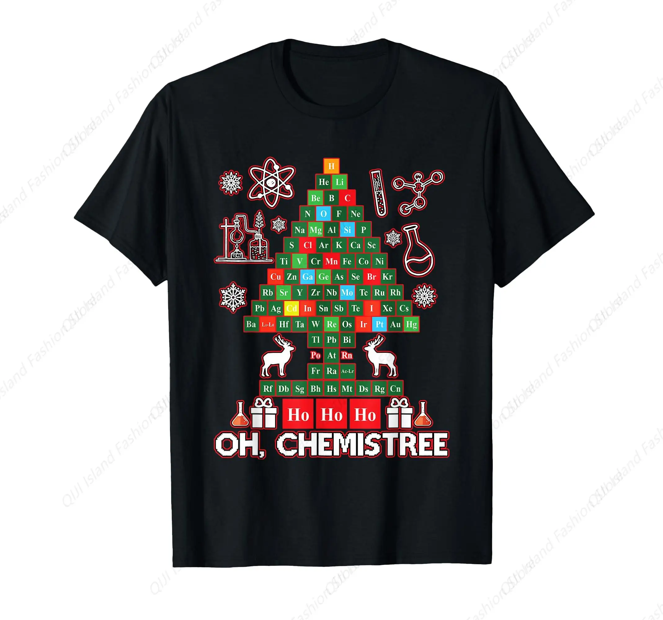 

Oh Chemistree Periodic Table Christmas Chemistry Teacher T-Shirt