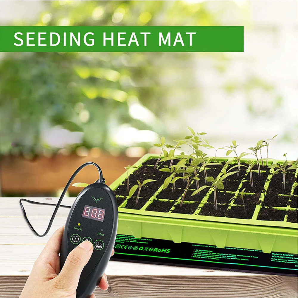 SixStage Adjustable Seedling Temperature Heat Mat Indoor Plants Germination Waterproof Heating Pad Propagation Clone Starter Mat