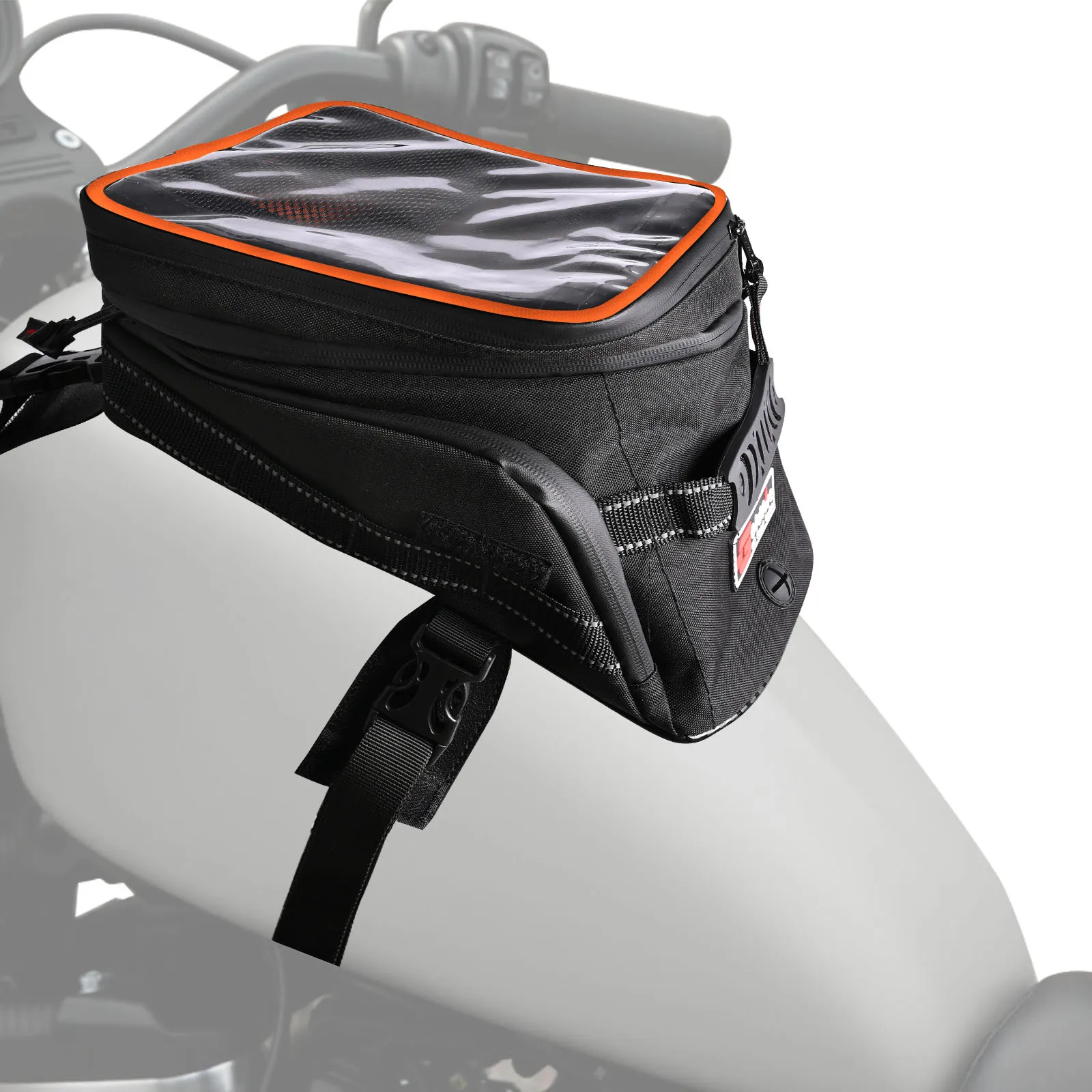 Large Capacity Expandable Motorcycle Tank Bags Cycling Riding Wireless Touch Screen Storage Bag For Suzuki Yamaha Honda Bike