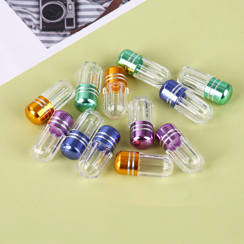 

1000PCS Portable Empty Capsule Shell Hollow Clear Pill Case Plastic Bottle Tablet Medicine Splitters Holder Box