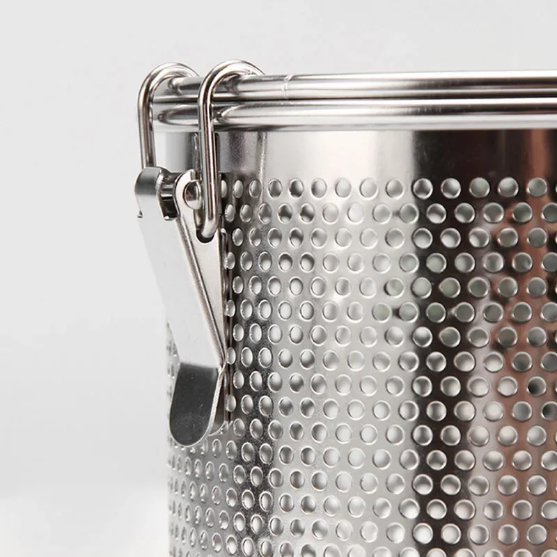 Reusable Stainless Steel Strainers With Chain Hook Extra Fine Mesh Tea Strainer For Brew Tea Spices Seasonings Kitchen Tools
