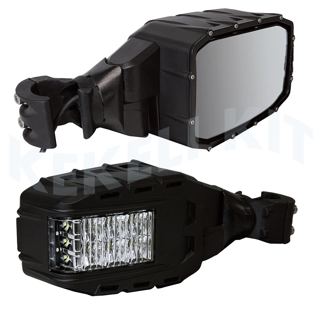 

For Reflect Rear View Lamps/Mirrors Pair (Set of 2) with LED Lights for RZR UTV 64011