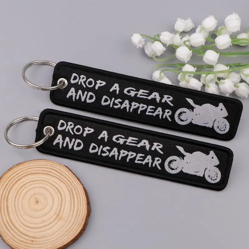 Spanischer Stickerei-Schlüsselanhänger, Schlüsselanhänger mit Zitaten, Schlüsselanhänger für Motorrad, Auto, Chaveiro, Geschenk für Freunde – Detail 15