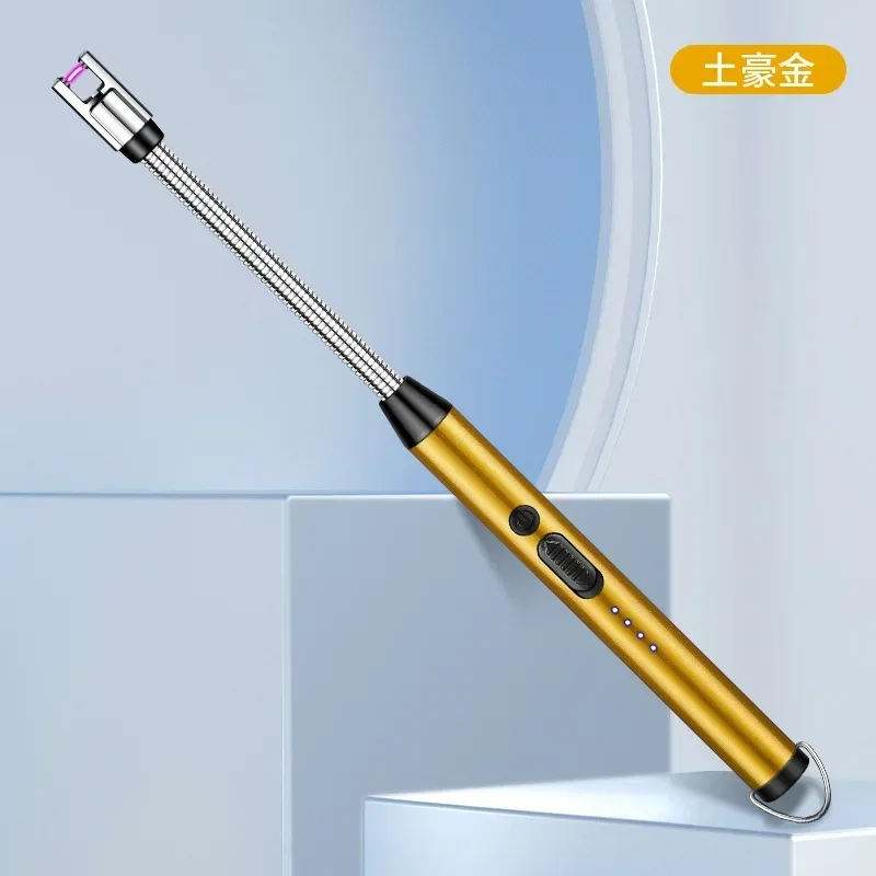 Type C Rechargeable Pulse Ignition Gun Candle Lighter with 360° Flexible Neck, Special Lighter for Kitchen Extended Gas Stove