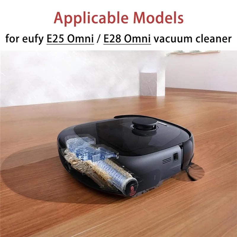 Accesorio Cepillo Lateral principal filtro Hepa paño de mopa bolsa de polvo Kit de repuesto para aspiradoras Robot Eufy E25 Omni/E28 Omni