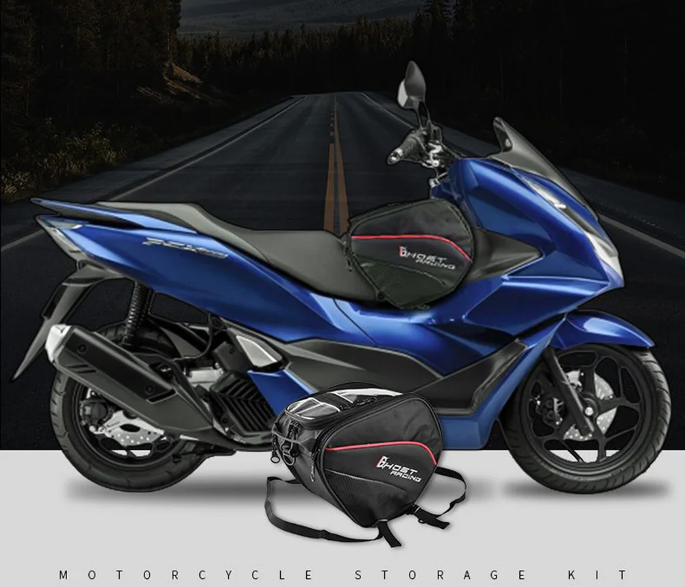 دراجة نارية مقاوم للماء نفق حقيبة تخزين أداة السرج حقيبة مع حزام الكتف سكوتر حقيبة سفر لهوندا ADV150 X-adv750 #3