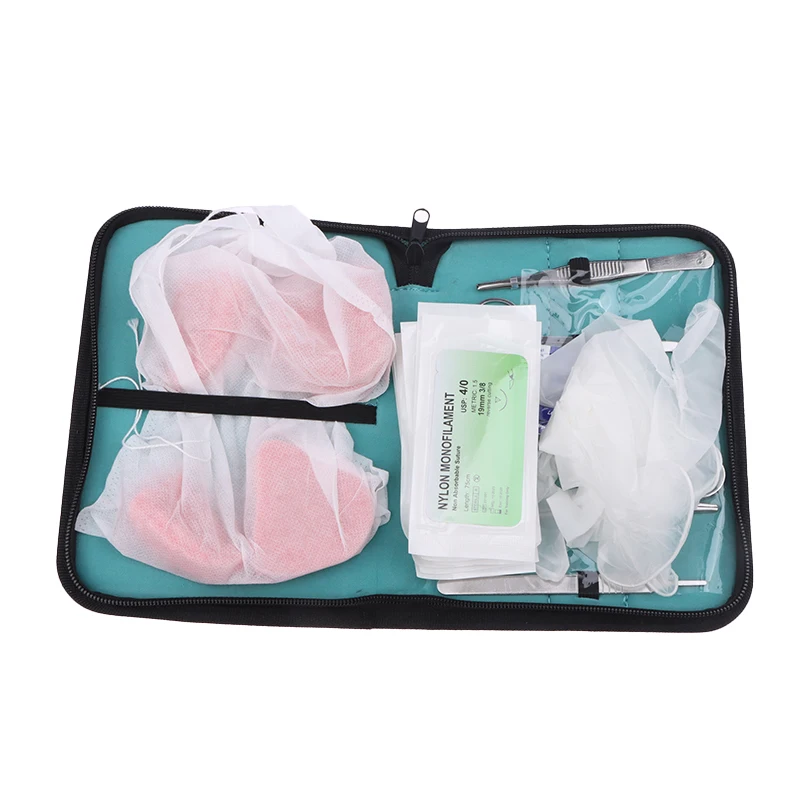 Dental Surgical Suture Training Kit Suture Practice Model Training Pad Scissors Tool Teaching Equipment Skin Operate Kit