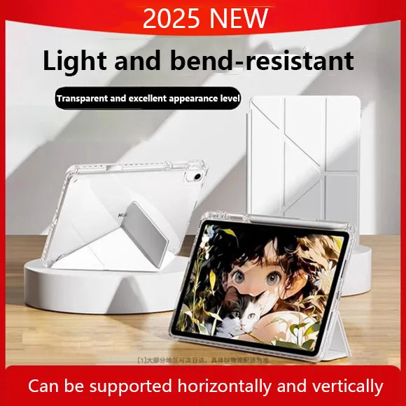 

Ultra Thin Clear Acrylic Case For Xiaomi Redmi K Pad 8.8 inch 2025 SE 8.7 Y-Folding Stand Protective Cover