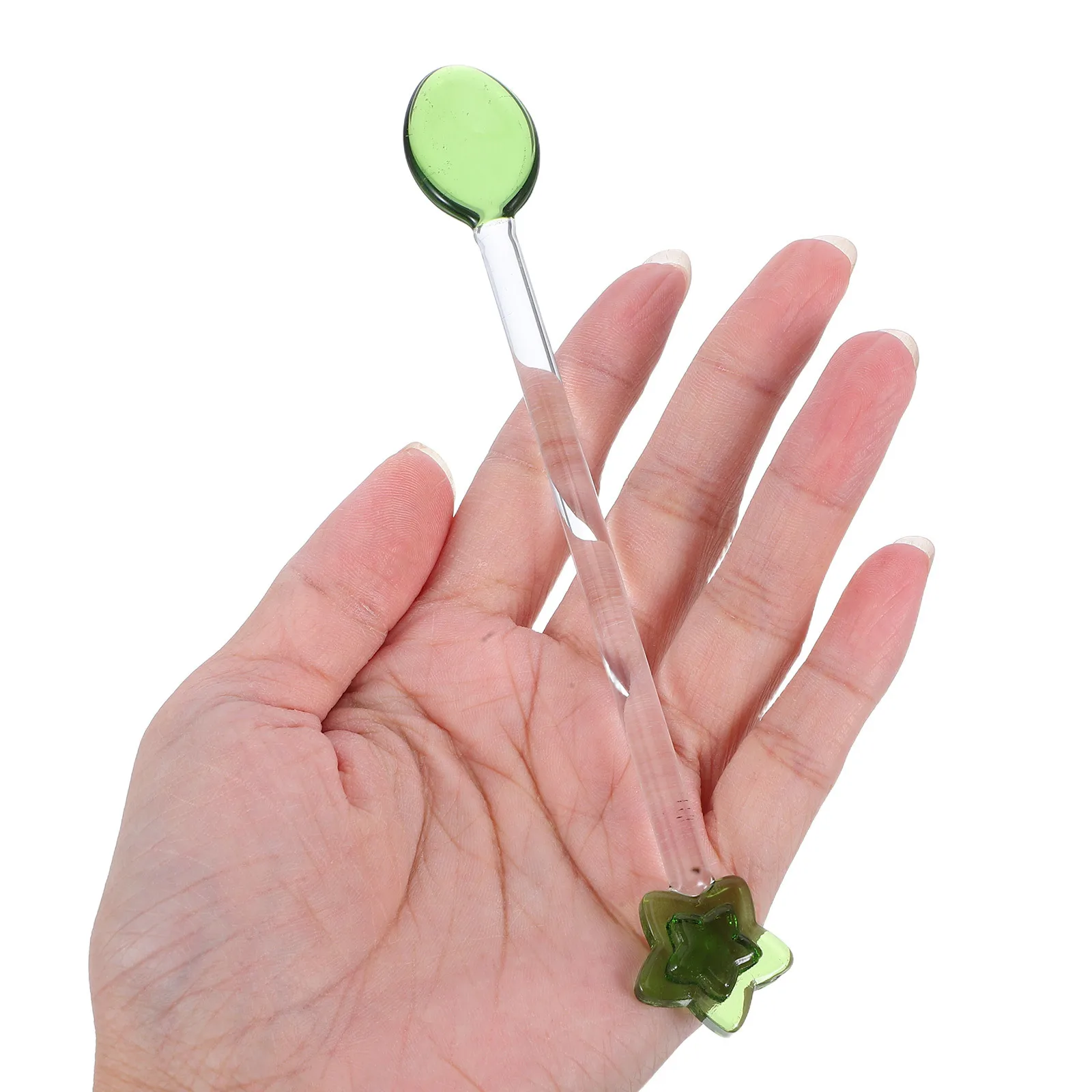 

3 Pcs Sugar Spoons Coffe Glass Tea Novelty Decorative Coffee Small Stirring Dessert Serving