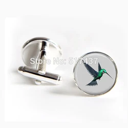 1 pair wholesale Ladies Fashion Cufflinks Hummingbird cufflinks Bird Cuff link Cuff Links Designer Brand
