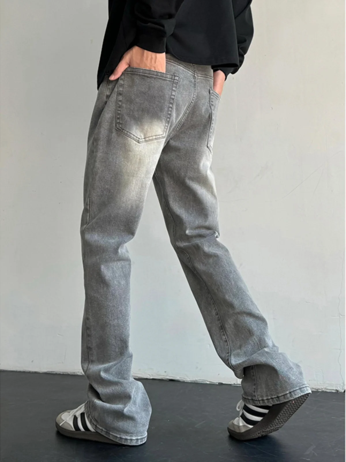 

Мужские джинсы Waed Denim: осенне-зимние, приталенные, на флисовой подкладке, теплые, прямого кроя, в американском стиле High Street