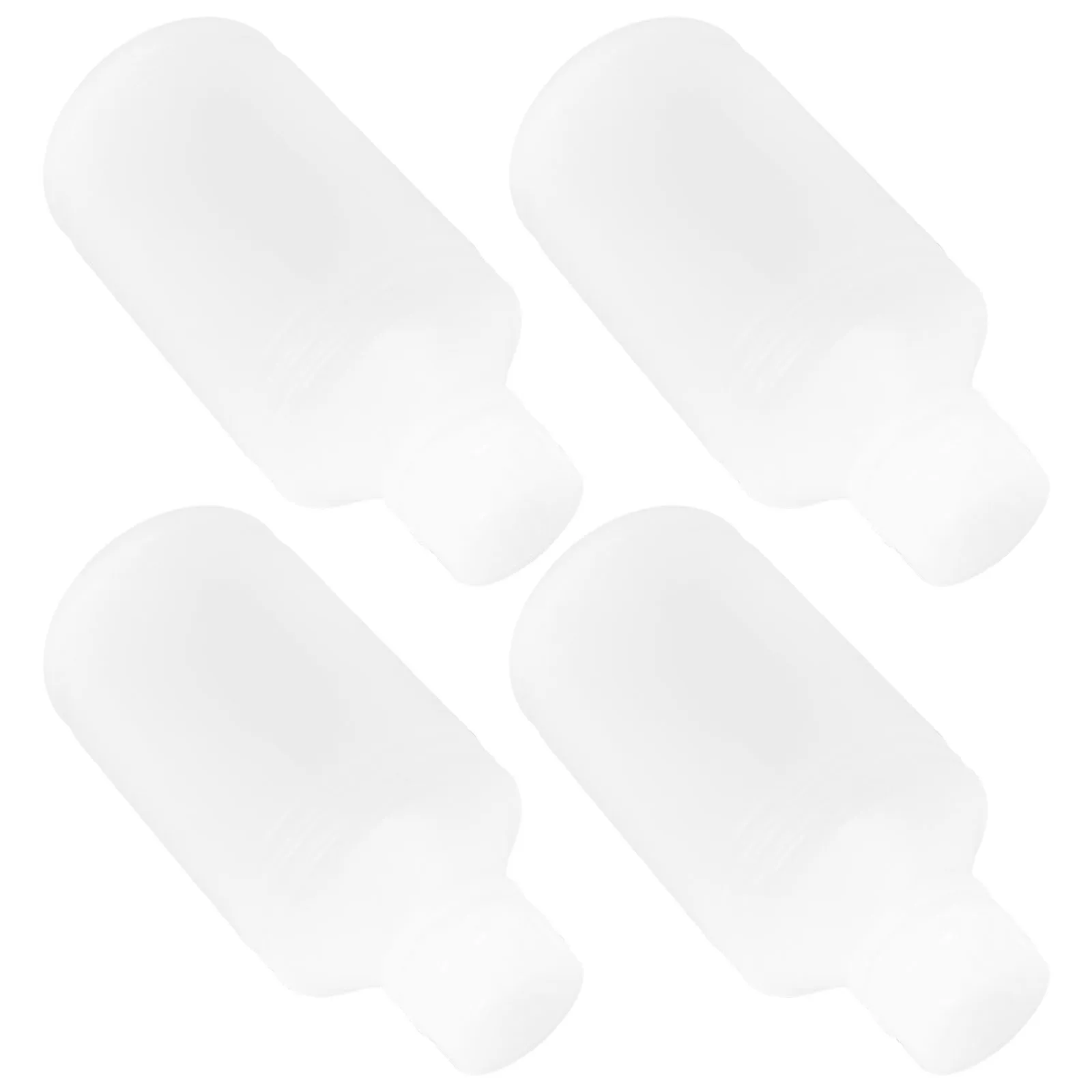 

4pcs Plastic Bottles Small Round Leak Proof Liquid Storage Containers Ink Sample Jars Impact Resistant Sealing Bottles