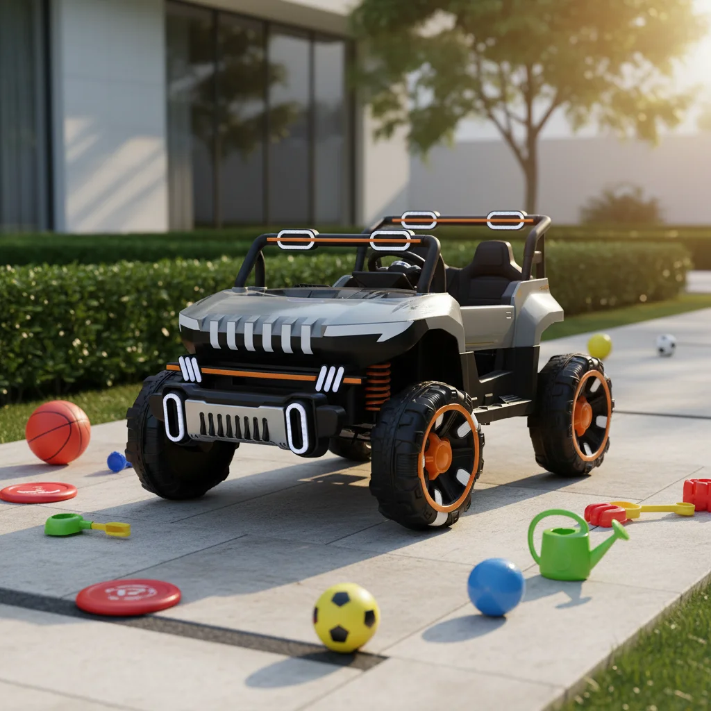 New children's electric vehicle four-wheeler with remote control function, off-road vehicle, can be used for two people
