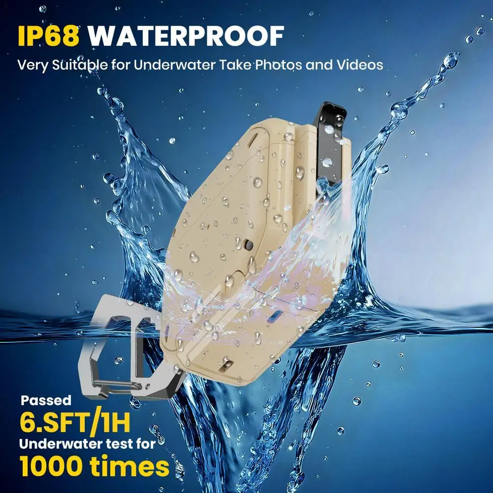 

Защитный чехол для AirPods Pro 3, водонепроницаемый уличный защитный чехол для наушников с замком и карабином