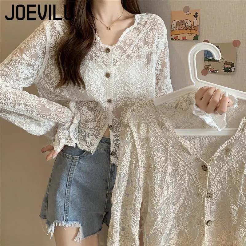 Lace Cardigan Summer Thin Sunscreen Shirts Super Fairy Hollow Out Top Spring and Autumn Sling Skirt with Blouse Fashion Shawl