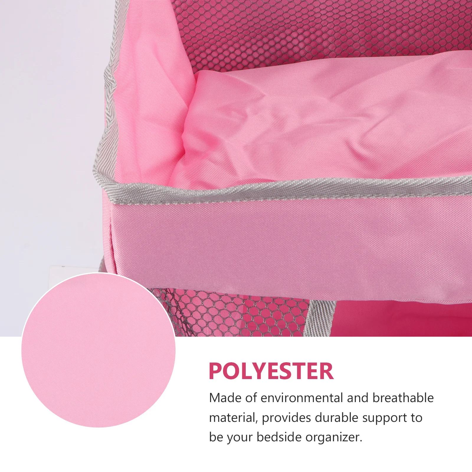 تنفس سرير بيبي حقيبة تخزين قابلة للحمل سميكة 5 كجم سعة المنظم للحفاضات الكتب الجوارب عربة سرير استخدام