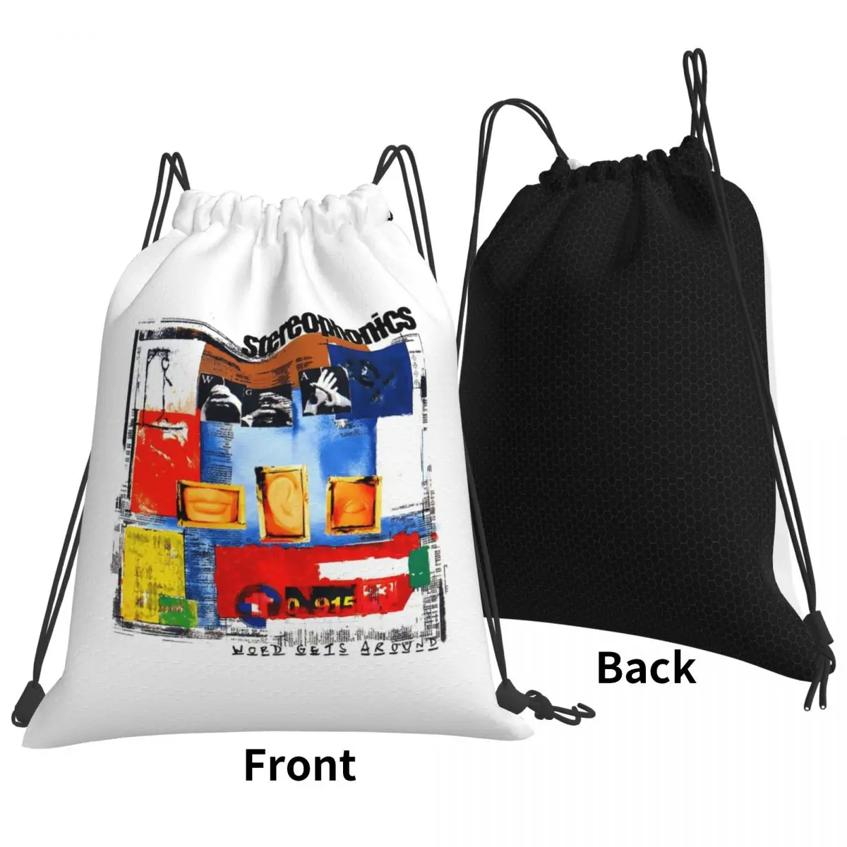 Stereophonics Rock Band Backpacks Multi-function Drawstring Bags Sports Bag Book Bags for Travel School