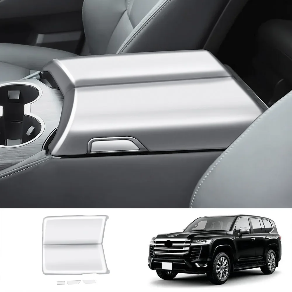 Для Toyota Land Cruiser 300 LC300 2022 2023 2024, углеродное волокно, центральная консоль, подлокотник, панель, отделка, аксессуары для салона автомобиля