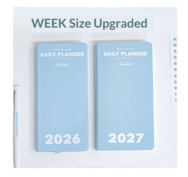 2027 Planwith A6 Kompakter Tagesplaner mit Jahresübersicht & Zielerfassungsseiten, Mini-Taschen-Notizbuch, Ästhetisches Schreibwaren-Journal – Detail 13