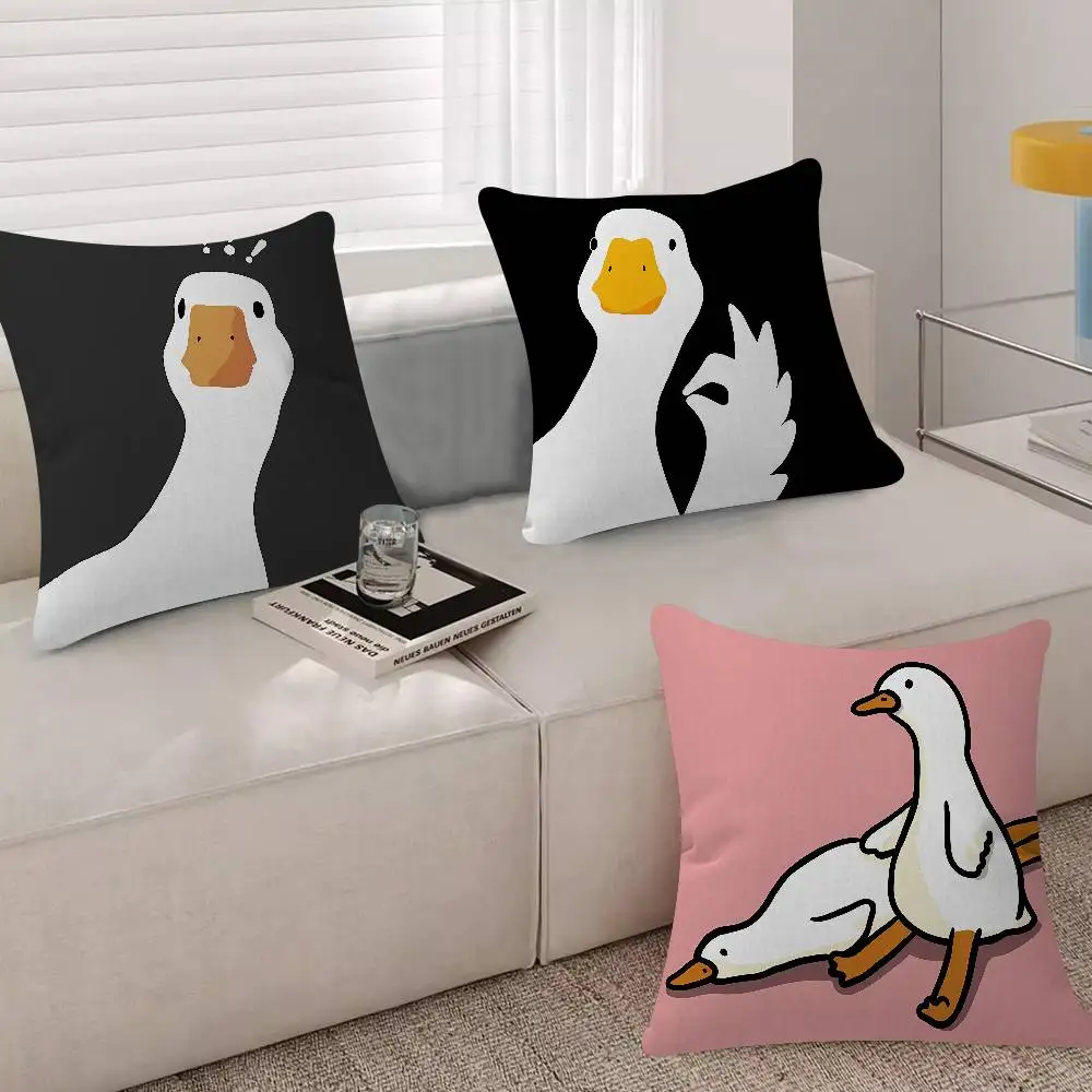 Games G-Goose Goose Duck Survive Pillow Case Plush Fabric Soft Double Sided Print Sofa Cushion Cover Throw Pillow Covers