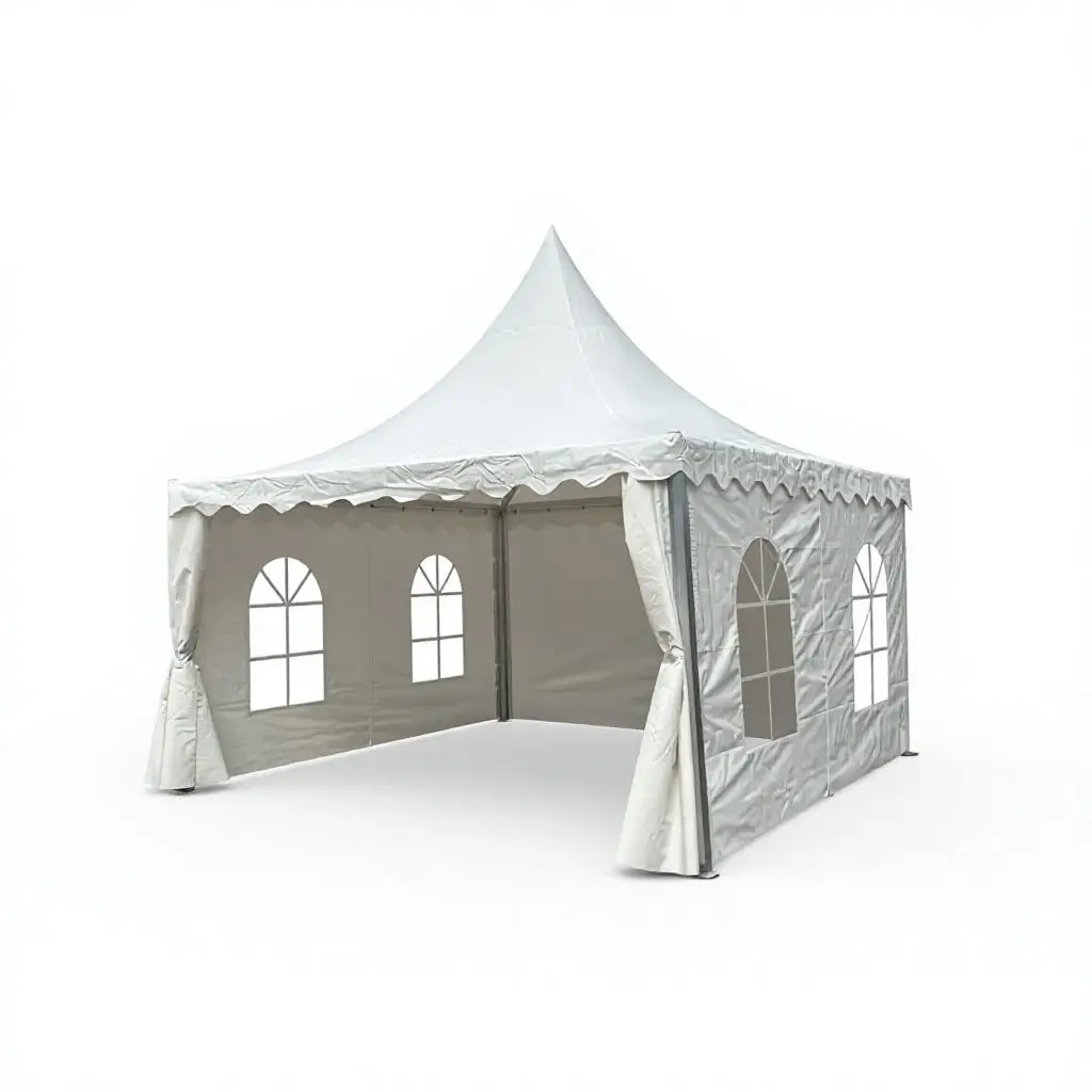 4X4M Wedding Tent Water Proof Tent Peek Tent Walls With Windows For Event Family Party Tent With Aluminum Poles Hot Sell