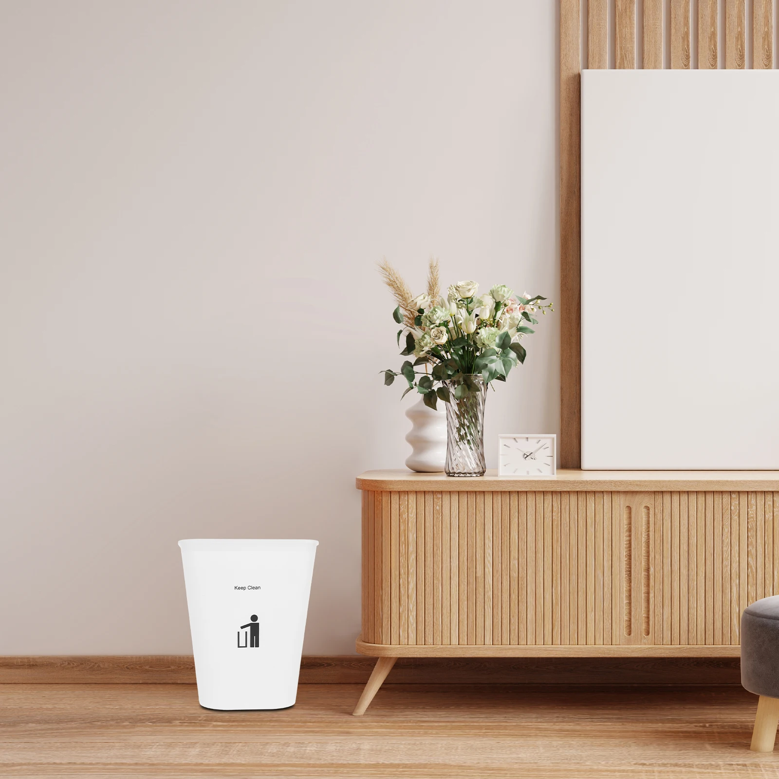 

Бытовой мусорный бак для комнаты, офиса, спальни, пластиковый мусорный бак, ведро для мусора