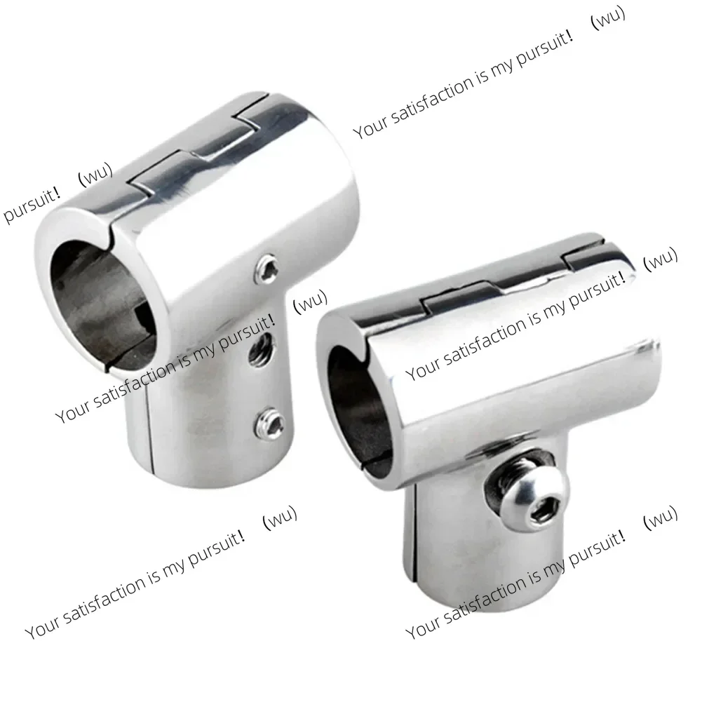 316 Stainless Steel Boats Handrail T/Tee Fitting - Heavry Duty 90 Degree Rail Connector For 25mm/22mm  Pipe Tubing