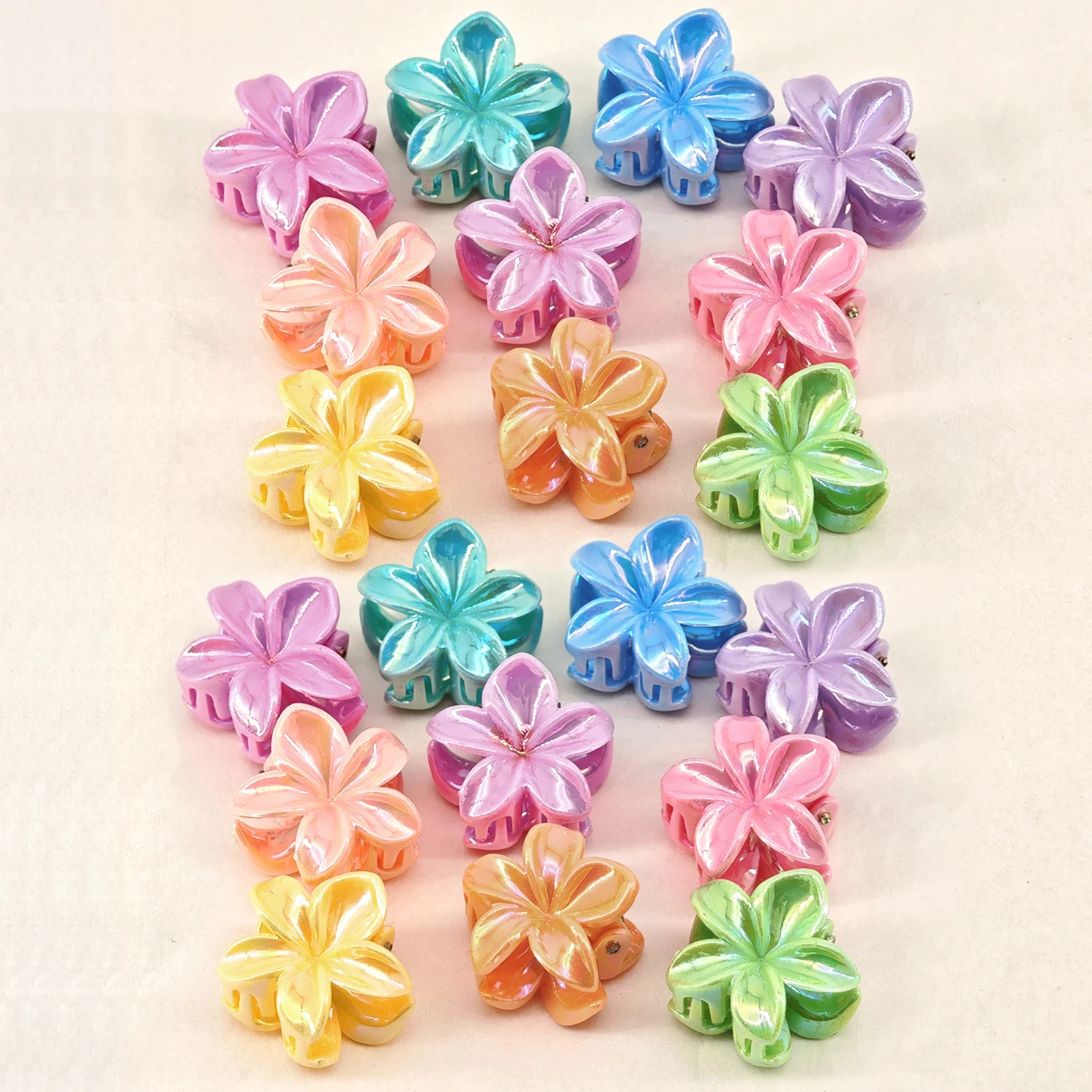 10pcs Mixed color Daffodil Flower Decor Summer Hair Clip, Lovely Y2K Style  Hair Clips Hair Braiding Cuffs Decoration