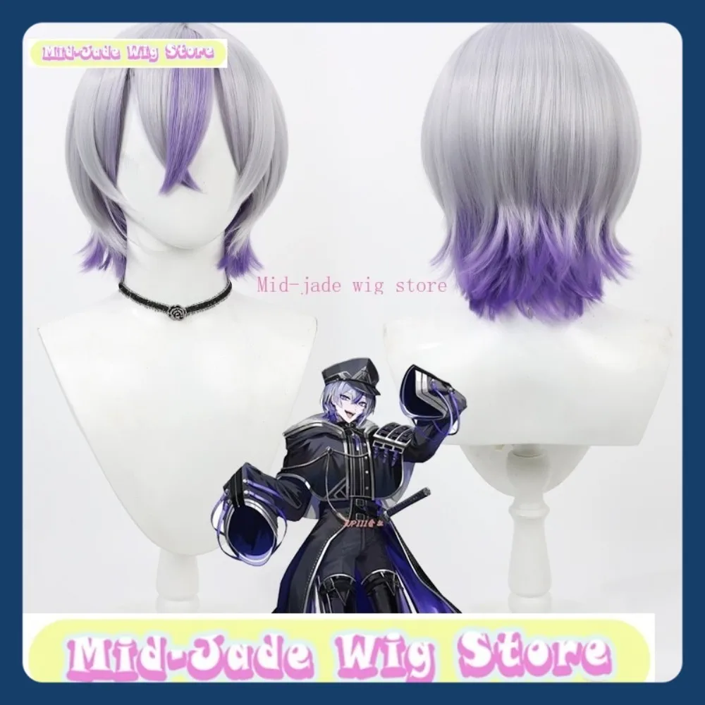 Peruca de jade médio loja touken ranbu taikogane sadamune peruca anime jogo rpg festa de halloween peruca sintética
