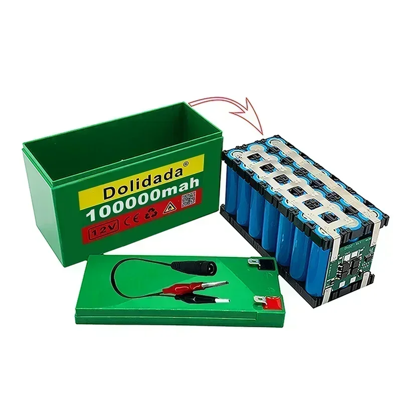 12V100000mAh 3S7P 18650Lithium Battery Pack+12.6V3A Charger Built-in 100Ah High Current BMS Used for Citycoco Scooter