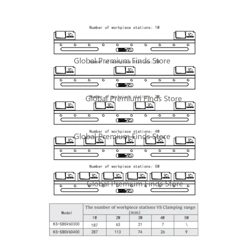 

Universal Multi-Station Precision Vise | 3/4 Axis Clamping System for Machines