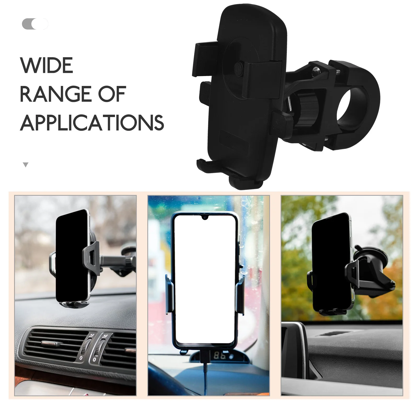 

Bike Phone Holder Stable PP Material Adjustable Viewing Angle for Bicycle Handlebar Cell Phone Mount Rack Mini Bike Accessories