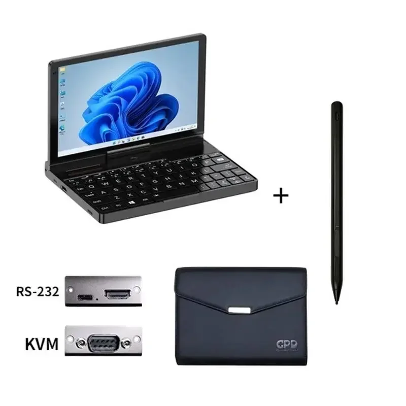 كمبيوتر محمول صغير GPD Pocket 3 inte Core I7 16GB + 1TB Pentium 7505 16GB 512GB 8 بوصة Win10/11 وحدات كاملة المواصفات محمولة باليد