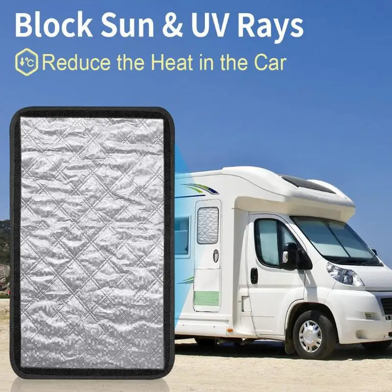 RV Window Shade Cover Travel Trailer Window Foldable Sun Shade Waterproof Privacy Protection RV Window Shades For RVs Campers