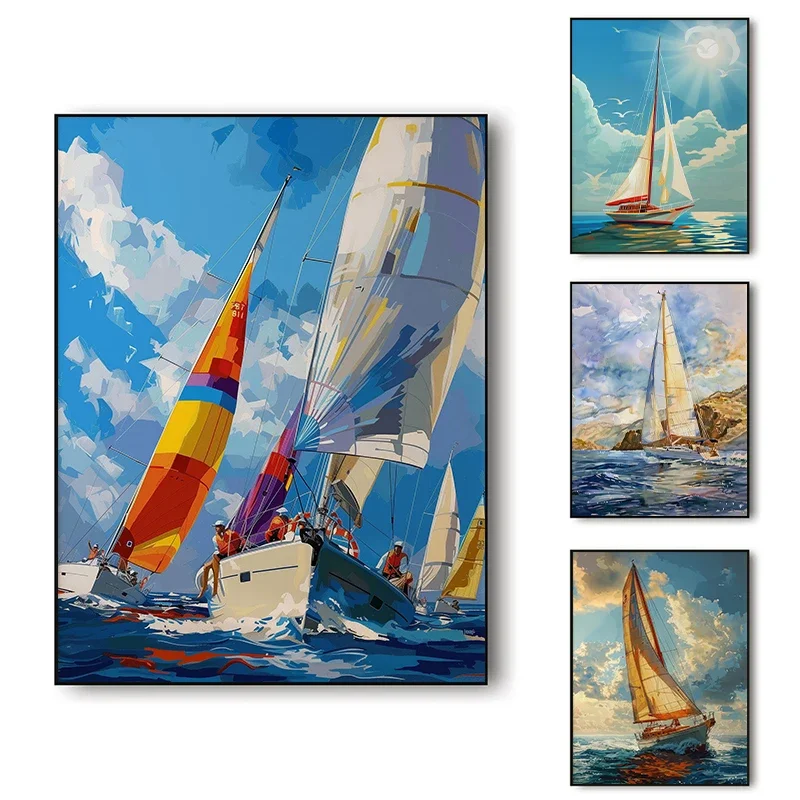 Vibrant Sailboat Re…