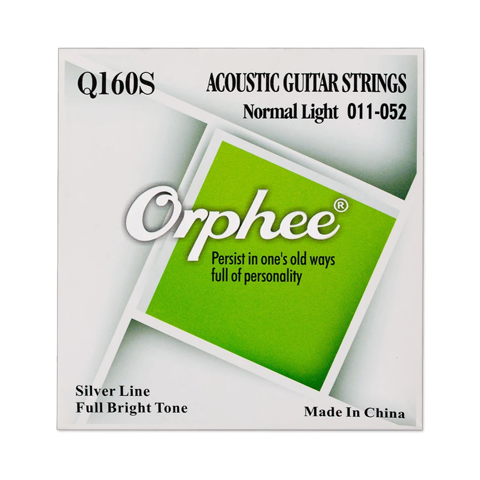 Orphee Acoustic Strings Set Q160S Normal Light 011-052 Silve
